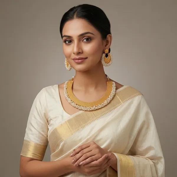 Gold_Micro_Polish_Pearl_Embellished_Choker_Necklace_Set_With_Chandbali_For_Women