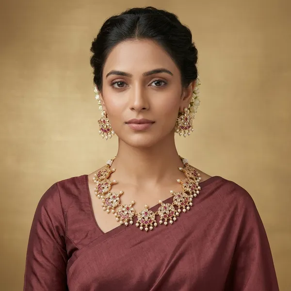 Gold_Micro_Polish_Cz_Chandra_Chinchpeti_Necklace_Set_For_Women