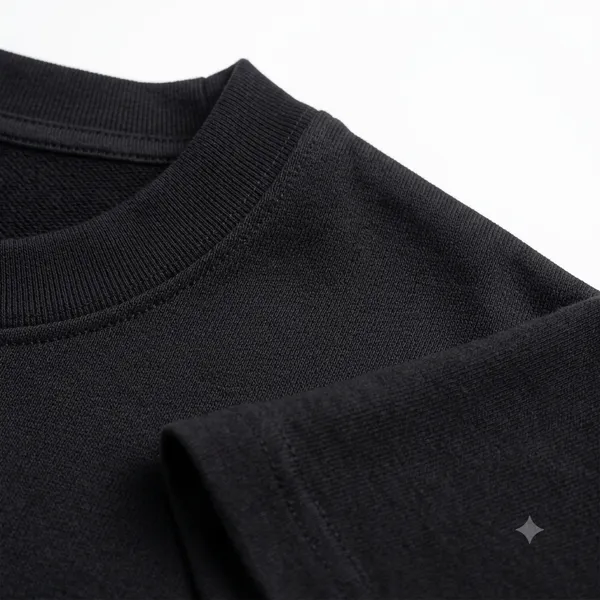 Black_French_Terry_Cotton_Oversized_Crew_Neck_T_Shirt_For_Unisex