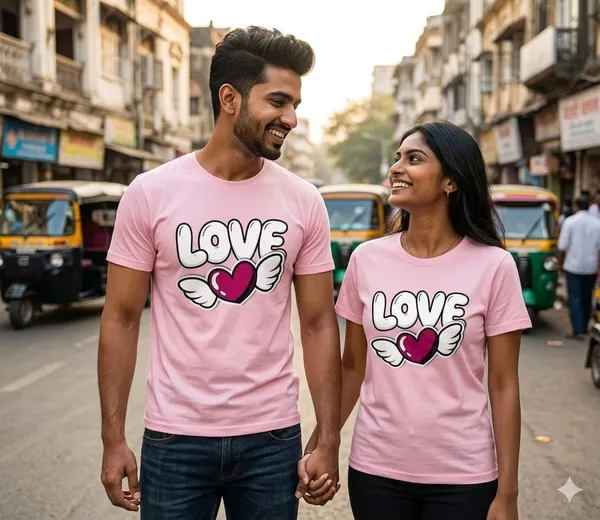 Pink_Cotton_Regular_Fit_Love_Graphic_Print_Round_Neck_T_Shirt_For_Unisex