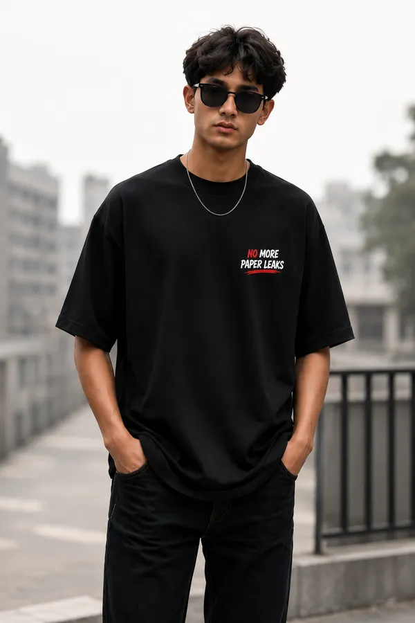 Merit_Over_Manipulation_|_No_More_Paper_Leaks_Oversized_Graphic_UNISEX_T-Shirt_–_Premium_Cotton_Black_Tee