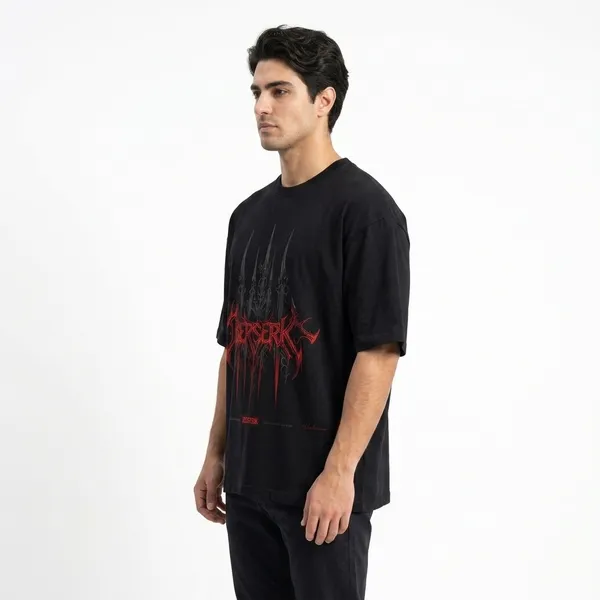 Black_French_Terry_Cotton_Oversized_Star_Emblem_T_Shirt_For_Unisex