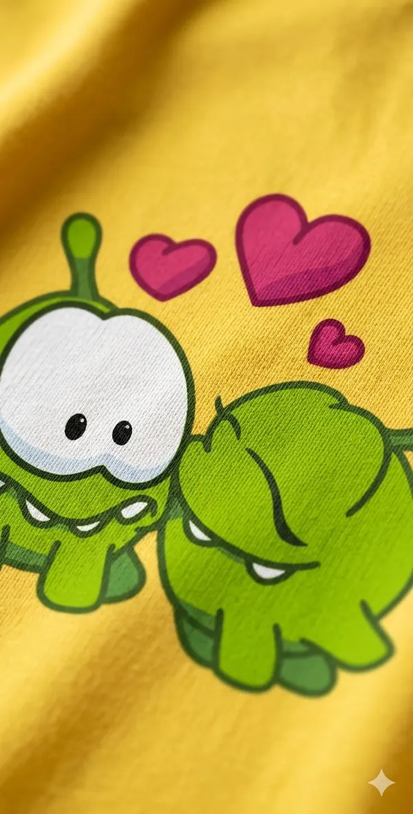Yellow_Cotton_Regular_Fit_Cartoon_Turtle_Graphic_T_Shirt_For_Unisex
