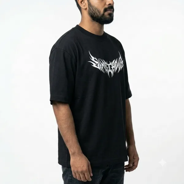 Black_French_Terry_Cotton_Oversized_Graphic_Print_T_Shirt_For_Unisex