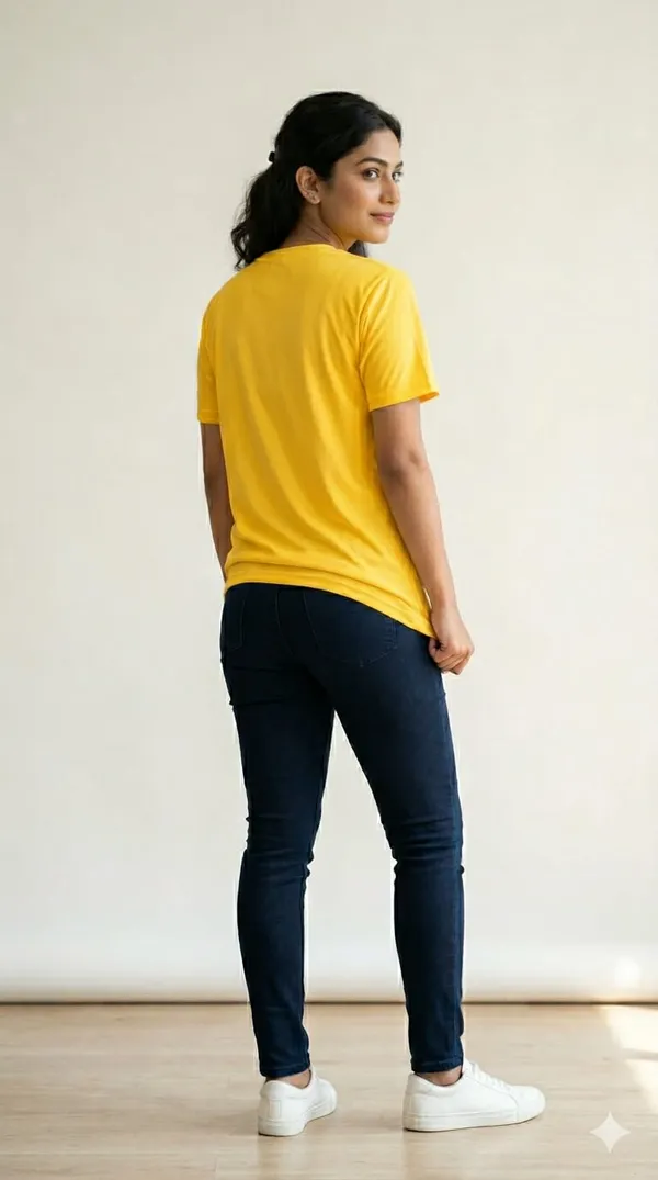 Yellow_Cotton_Regular_Fit_Cartoon_Turtle_Graphic_T_Shirt_For_Unisex