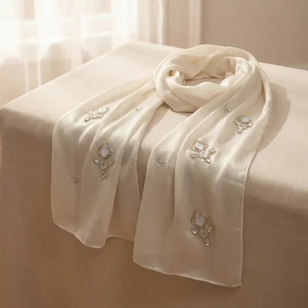 White_Shimmer_Scarf