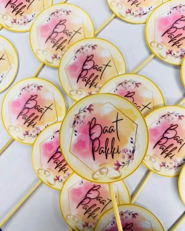 Baat_Pakki_Engagement_Celebration_Toppers_With_Floral_Design_Pack_Of_12