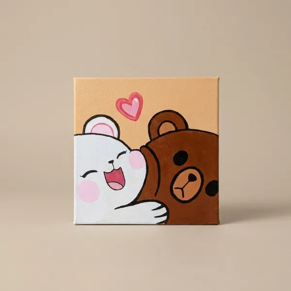 Cute_Bear_Hug_Canvas_Painting_-_Handmade_Wall_Art_Decor