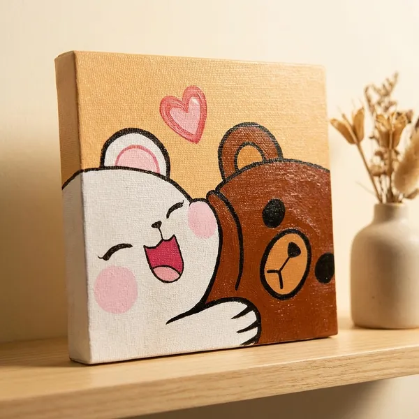 Cute_Bear_Hug_Canvas_Painting_-_Handmade_Wall_Art_Decor