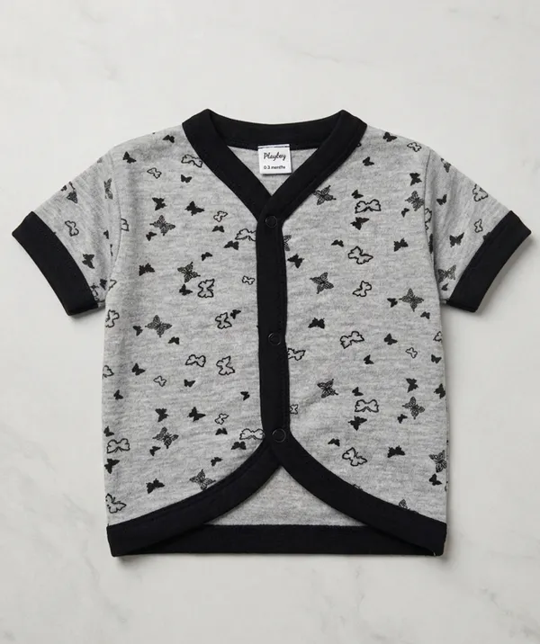Black_And_Grey_Cotton_Premium_Baby_Romper_For_Kids