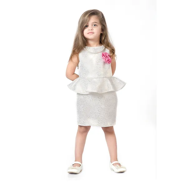 Peplum_Off_White_Dress