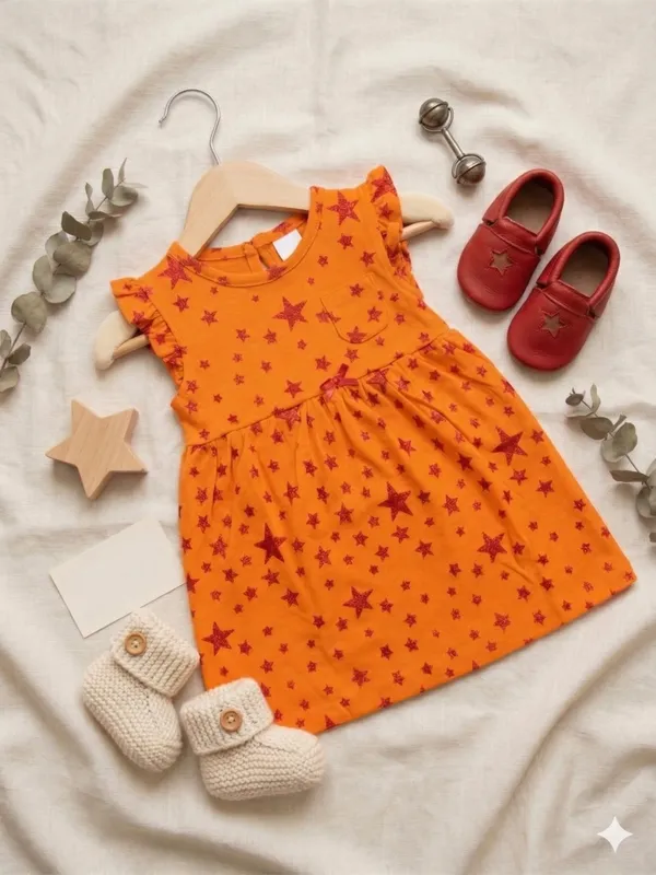 Red_Shimmer_Heart_Orange_Dress