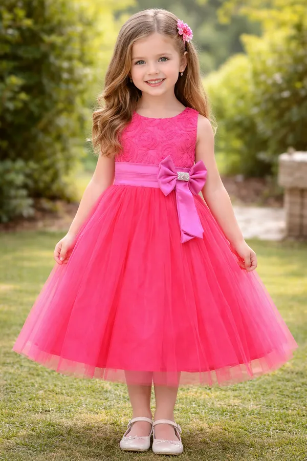 Fuschia_Pink_Rosette_Dress