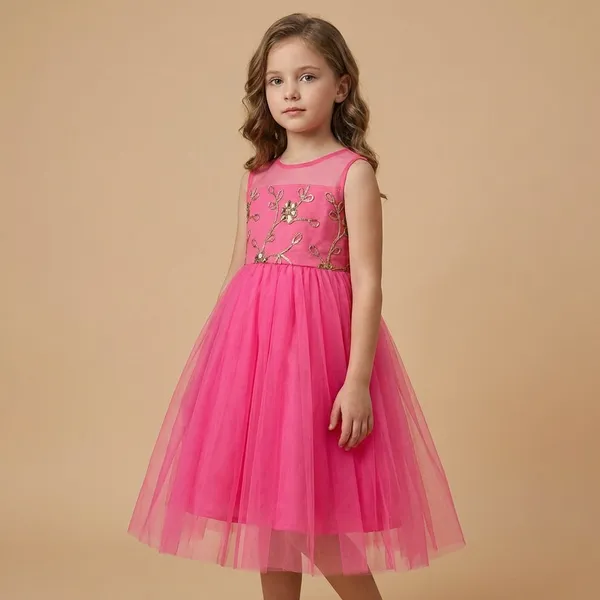 Fuschis_Pink_Embroidered_Party_Dress