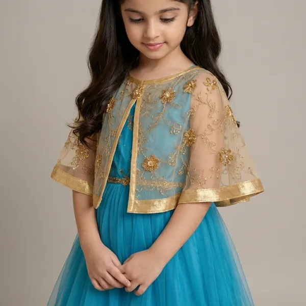 Turquoise_Blue_Gown_With_Cape