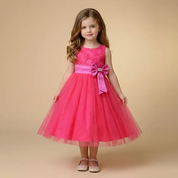 Fuschia_Pink_Rosette_Dress