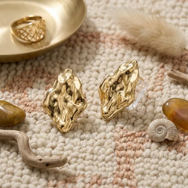 Anti_Tarnish_Gold_Plated_Textured_Stud_Earrings