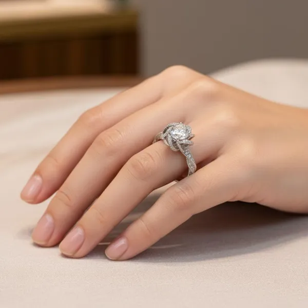 American_Diamond_Adjustable_Ice_Crushed_Ring_Fashion_Jewelry_For_Parties_Weddings_Special_Occasions