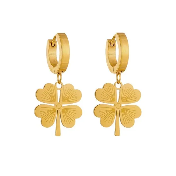 Gold_Plated_Anti_Tarnish_Jewellery_Celebrity_Inspired_Clover_Huggie_Hoop_Trendy_Earrings