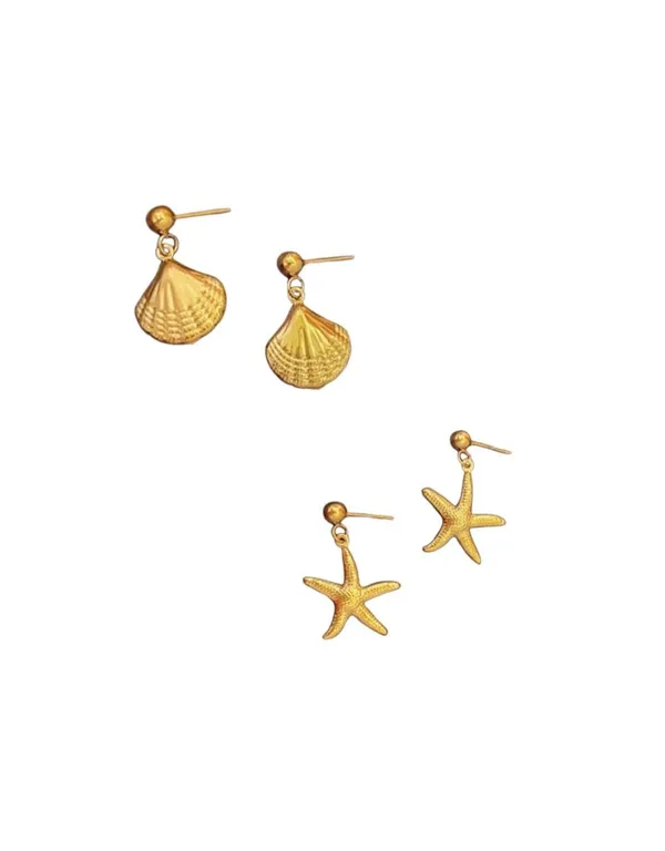 Gold_Plated_Anti_Tarnish_Trendy_Earrings__(Pack_of_2)