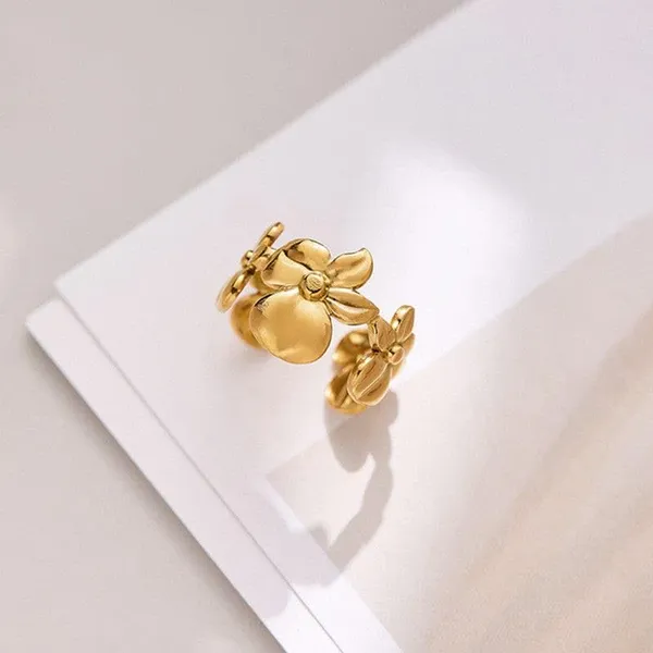 Gold_Plated_Floral_Leaf_Design_Open_Adjustable_Rings_For_Women_(Pack_of_2)