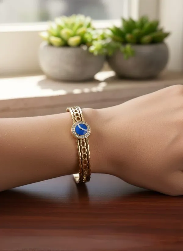 Rose_Gold_Anti_Tarnish_Blue_Stone_Designer_Kada_Bracelet