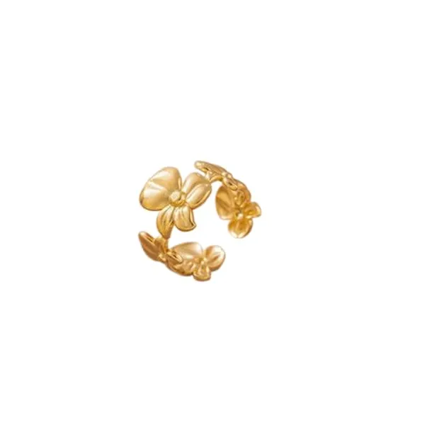 Gold_Tone_Floral_Adjustable_Ring_With_Open_Band
