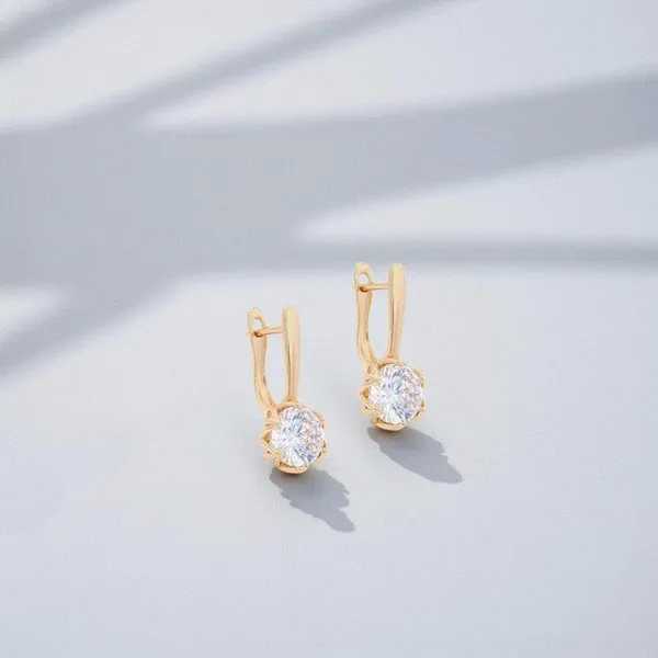 Gold_Tone_Anti_Tarnish_Crystal_Solitaire_Earring