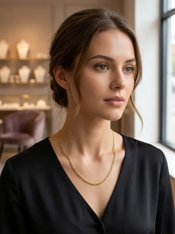 Gold_Plated_Chain_Necklace_Lightweight_Minimalist_Fashion_Jewellery