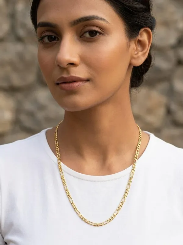 Gold_Plated_Chain_Necklace_Lightweight_Minimalist_Fashion_Jewellery