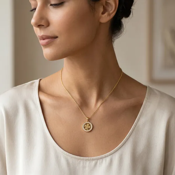 Gold_Anti_Tarnish_Four_Leaf_Clover_Pendant_Necklace_For_Women