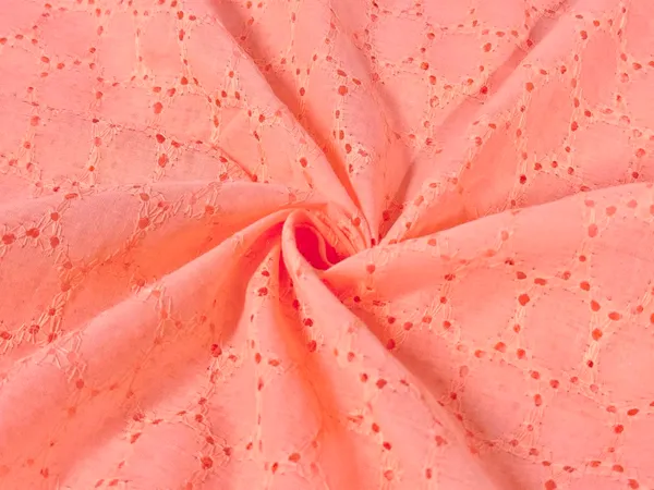 Peach_Orange_Embroidered_Hakoba_Cotton_Fabric_(Price_Per_Meter)