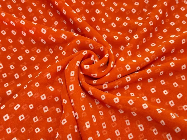 Orange_Bandhani_Printed_Soft_Georgette_Fabric_(Price_Per_Meter)