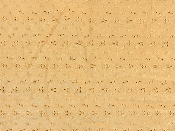 Beige_Chikan_Embroidered_Hakoba_Cotton_Fabric_(Price_Per_Meter)