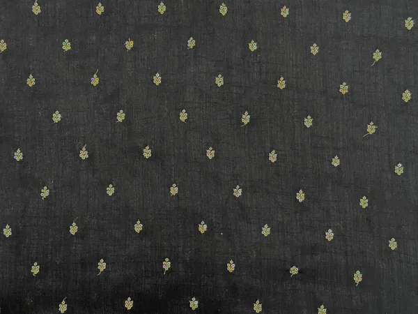 Black_Floral_Butti_Embroidered_Premium_Vichitra_Silk_Fabric_(Price_Per_Meter)