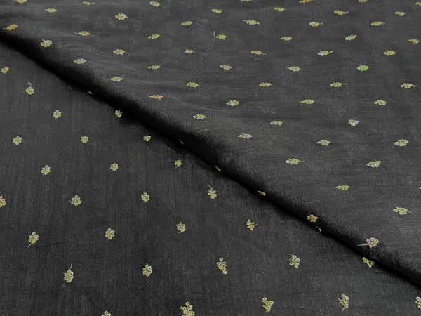 Black_Floral_Butti_Embroidered_Premium_Vichitra_Silk_Fabric_(Price_Per_Meter)