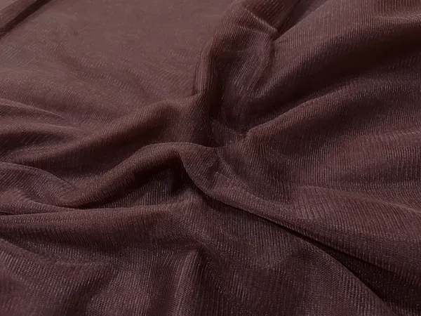 Coffee_Brown_Plain_Soft_Net_Fabric_(Price_Per_Meter)