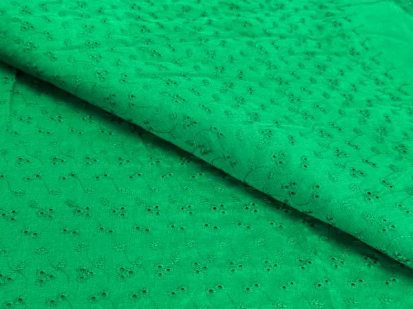 Green_Chikan_Embroidered_Hakoba_Cotton_Fabric_(Price_Per_Meter)