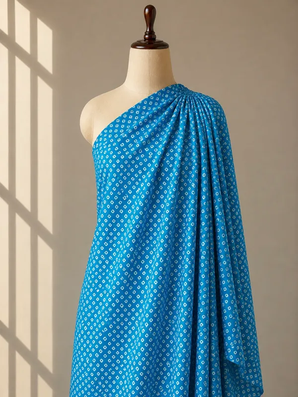 Sky_Blue_Bandhani_Printed_Cotton_Fabric_(Price_Per_Meter)