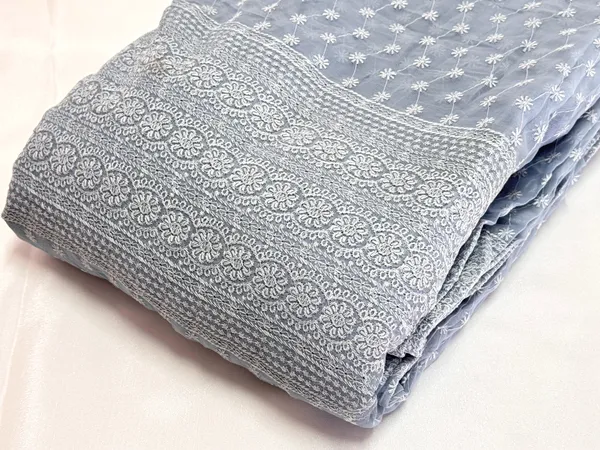 Light_Gray_Georgette_Fabric_With_Thread_Embroidery_Panel_Work_(Price_Per_Meter)
