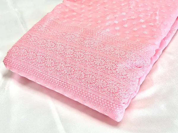 Light_Peach_Georgette_Fabric_With_Thread_Embroidery_Panel_Work_(Price_Per_Meter)