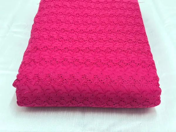 Magenta_Pink_Chikan_Embroidered_Hakoba_Cotton_Fabric_(Price_Per_Meter)