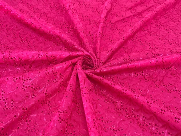 Magenta_Pink_Chikan_Embroidered_Hakoba_Cotton_Fabric_(Price_Per_Meter)