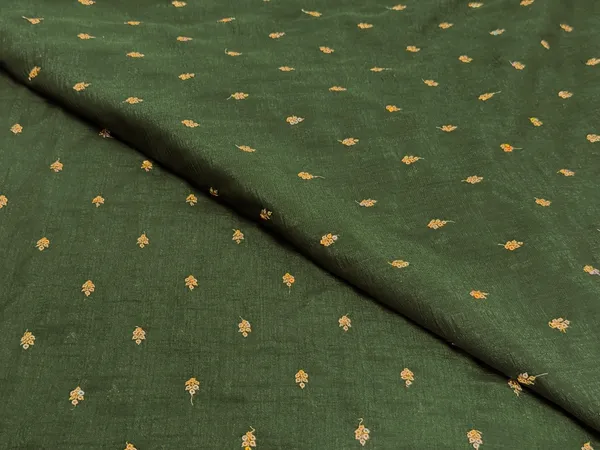 Mehndi_Green_Floral_Butti_Embroidered_Premium_Vichitra_Silk_Fabric_(Price_Per_Meter)