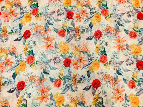 Multicolor_Floral_Digital_Printed_Beige_Soft_Chanderi_Cotton_Fabric_(Price_Per_Meter)