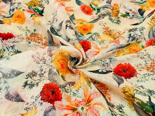 Multicolor_Floral_Digital_Printed_Beige_Soft_Chanderi_Cotton_Fabric_(Price_Per_Meter)