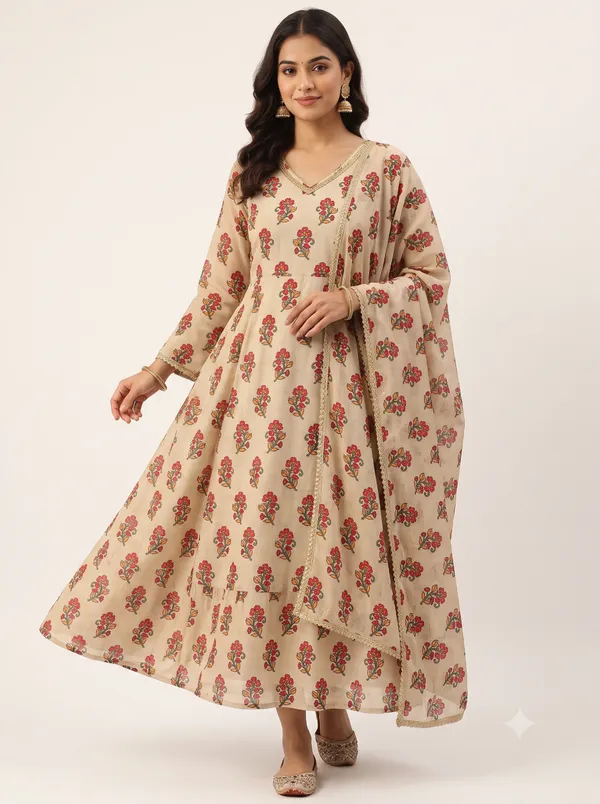 Multicolor_Floral_Digital_Printed_Beige_Soft_Chanderi_Cotton_Fabric_(Price_Per_Meter)