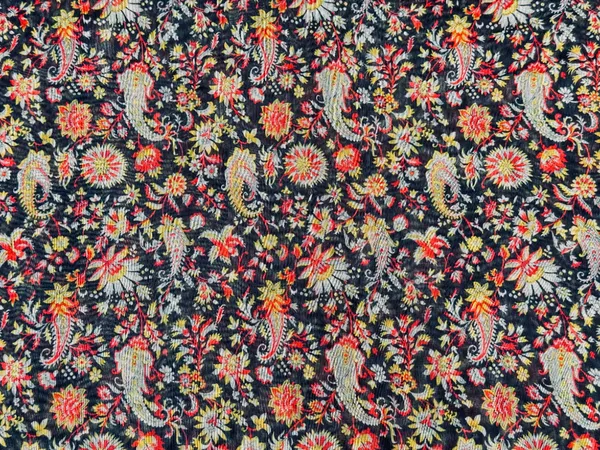 Multicolor_Floral_Digital_Printed_Black_Soft_Chanderi_Cotton_Fabric_(Price_Per_Meter)