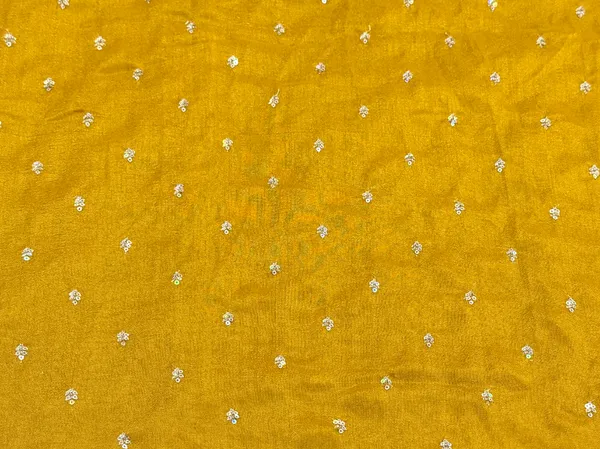 Mustard_Yellow_Floral_Butti_Embroidered_Premium_Vichitra_Silk_Fabric_(Price_Per_Meter)