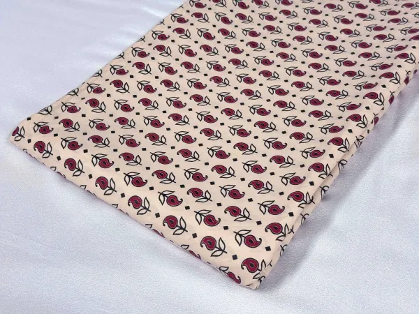 Red_Floral_Printed_Light_Peach_Cotton_Fabric_(Price_Per_Meter)
